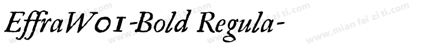 EffraW01-Bold Regula字体转换